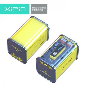 XiPin T147LF 20000mah with LED Screen Display 22.5W+PD20W High Quality Super Fast Charging Transparent Power Bank