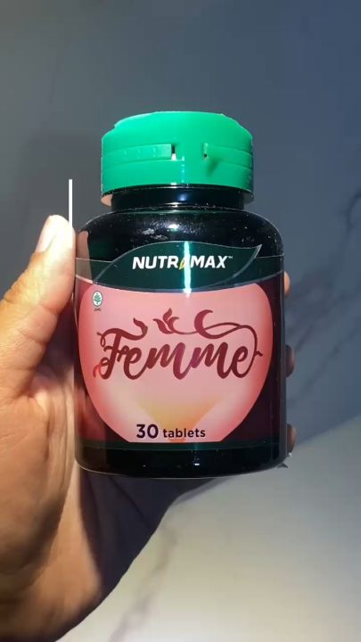 NUTRIMAX FEMME KESEIMBANGAN HORMON TUBUH ANTI PMS MEMPERBESAR PAYUDARA LEBIH PADAT BERISI 30 TABLET