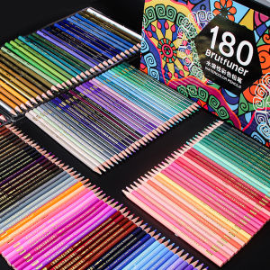 Brutfuner Colorful Pencil Set 72 Colors 180 Colors Water Soluble Oil Based Sketching Art Drawing Stationery Pencils for Beginners