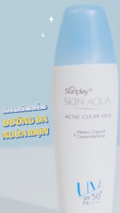 Sữa chống nắng cho da mụn Sunplay Skin Aqua Acne Clear SPF 50/PA++++ 25g