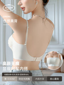Slim Fit Bralette Womens Summer Thin New Style Backless Strapless Bra Prevent Sliding And Exposures Full Cup Nylon Fabric