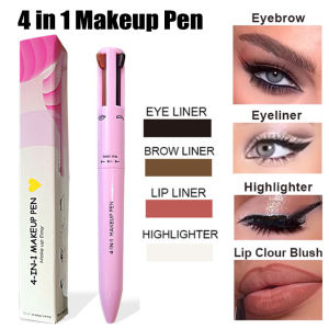 4 trong 1 bút chì kẻ lông mày không thấm nước vẽ lông mày bền lâu dễ dàng màu lông mày bút Sweatproof trang điểm dụng cụ thẩm mỹ