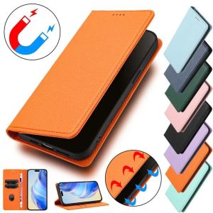 Luxury Flip Case For Samsung Galaxy S25 Ultra S24 Plus S23 Ultra S23 Plus S22 Ultra S25 Plus S22+ S25+ S24+ S23+ Litchi Book Wallet Card Soft Leather Magnetic Skin Cover