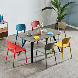 4/2/1Pcs Kursi Plastik Modern Style Chair Kerusi Makan Murah Breathable Chari Dinning Chair