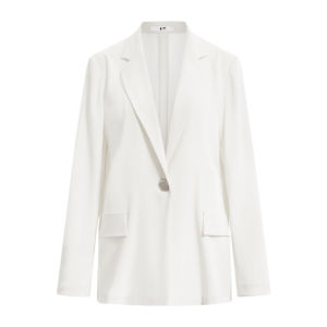Designer Autumn Straight Suit Women Blazer Flat Lapel
