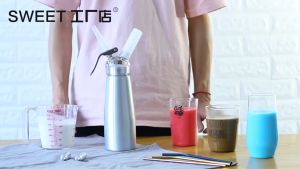 Cream Whipper ขวดวิปครีม 0.5 ลิตร - พร้อมหัวฉีดอลูมิเนียม