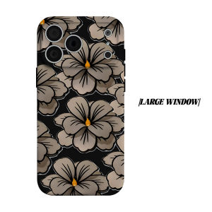 White Hibiscus Flower Phone Case for iPhone 18 17 16 15 14 13 12 11 Air Pro Max Plus Double-layer Cover