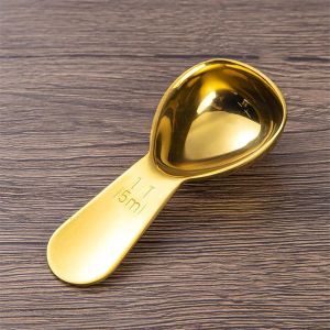 Muỗng Cà Phê Bằng Thép Không Gỉ Có Tay Cầm Ngắn Muỗng Đong Dùng Cho Cà Phê Trà Đường Dụng Cụ Nhà Bếp
