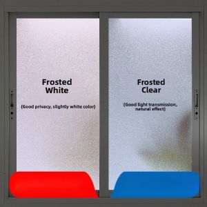 Static Cling Frosted Glass Window Stickers Bathroom Privacy Film Light Translucent Office Decorations PVC Material Pure Color