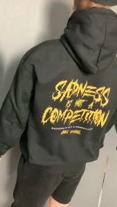 Hoodie Sadness Edition By Amnes Apparel jaket distro sweater - Hitam