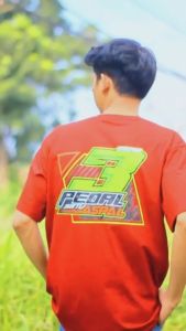 KAOS SALAM TIGA PEDAL SATU ASAPAL COTTON COMBED 24S (LEBIH TEBAL DARI 30S) ADEM NYAMAN DI PAKAI DAYA SERAP KERINGAT TINGGI