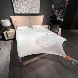 Transparent Mattress Cover Full Wrap Protection Dustproof Waterproof Display Compatible Bedding Mesh Shade Nylon Fabric