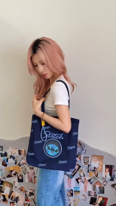 Disney New STITCH Tote Bag Casual Cute Style Soft Polyester Wrinkle-resistant Large Capacity for Women