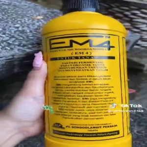 EM4 PERTANIAN 1 LITER Pupuk Cair Organik Tanaman Perkebunan Bakteri Stater Efektif Probiotik Fermentasi Mikro Organisme Tanah Hidroponik EM 4 1Liter 1L L