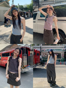 Plain Spaghetti Strap Tank Top Women 2026 New Summer Versatile Korean Style