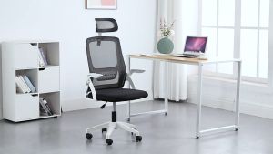 Ghế văn phòng chân xoay AVOHOME có tựa đầu thiết kế công thái học chống gù bảo vệ cột sống lưng lưới thoáng mát