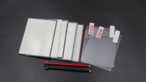 1Set Plastic LCD Screen Lens Cover + Top & Bottom Screen Protector Film+Stylus Pen For NDSi XL/LL Console