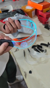 Mishilei Party LED Luminous Glasses Fashion Future Colorful Rave Kid Party Props Light Up Glasses Gift