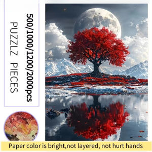 500/1000/1200/2000pcs Fashion Landscape Puzzle | Vibrant Masterpiece Stylish Home Décor & Stress-Relief Game for Modern Adult