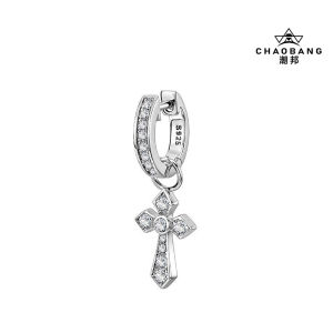 Trendy S925 Sterling Silver Mens Earrings Dual Wear Diamond Encrusted Personality Design Unique Fashion Jewelry Ear Cuffs