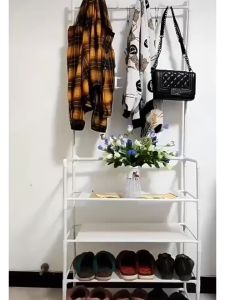 360 ° ชุดเครื่องชาร์ลูเปอร์ 8816 (พร้อมส่งด่วน) ชั้นวางรองเท้า ชั้นเก็บของ ราวแขวน ราวแขวนเสื้อ กระเป๋า หมวก อเนกประสงค์