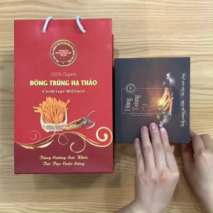 Đông trùng hạ thảo khô nguyên con sấy thăng hoa nấm tươi Viện Hàn lâm KH&CN Việt nam Nature Labs Quà Tết cao cấp