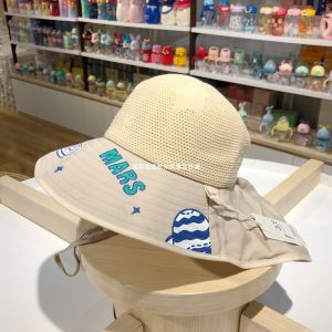 Baby Sun Protection Hat Large Brim Beach Hat UV Protection Face And Neck Covering Breathable Cotton Blend Casual Style Childrens Hat