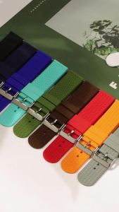 Dây Đeo Đồng Hồ Silicon Cao Su Mềm Đa Năng 18mm-24mm Chống Nước Dành Cho Seiko Rolex - Dây Đeo Phổ Thông Cho Thợ Lặn Nam