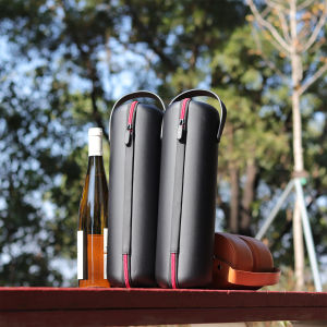 Portable Outdoor Red Wine Gift Box Fashionable Single Bottle Protective Case Double Bottle High-End Handheld Shockproof Packaging