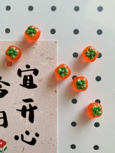 Fruit Pumpkin Magnetic Refrigerator Stickers Decorative Iron Magnetic Whiteboard Transparent Photos Stick on Hole Board