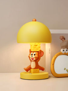 Creative Cat And Mouse Table Lamp Bedroom Sleep Learning Lamp Childrens Room Decorations Ornaments Birthday Gifts Modern Simple Resin