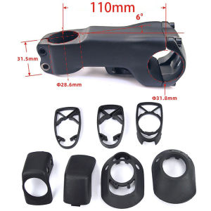 T800 Full Carbon Fiber Handlebar Stem with Internal Cable Road Bike Handlebar Stem 70mm-130mm Mountain Bike Cycling Part