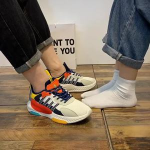 ali92024 รองเท้าวิ่งทอคู่ฤดูใบไม้ผลิและฤดูร้อน ins รองเท้ากีฬาระบายอากาศเข้าได้กับทุกชุดสไตล์เกาหลีรองเท้าลำลองพื้นนิ่มสำหรับผู้หญิง