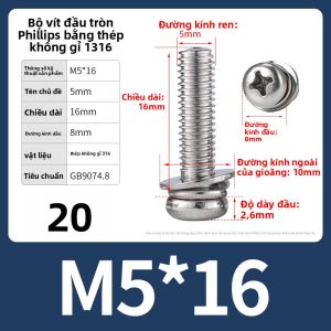 BAIRUITE | Vít Kết Hợp Inox 316