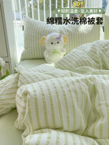 ผ้าคลุมหมอนผ้าฝ้ายซักได้ 150x200x230 ฤดูร้อน ผ้าคลุมหมอนเดี่ยว ผ้าคลุมเตียงเดี่ยว ผ้าฝ้ายผสม ผ้าฝ้ายแท้ 180 ผ้าฝ้ายผสม