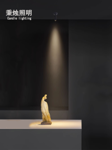 Artistic Atmosphere LED Spotlight Adjustable Angle Ceiling Mounted Beam Light for Tea Room Museum Embedded Tube Lamp