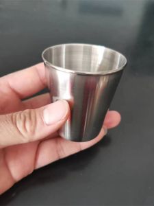 Portable Outdoor Travel Stainless Steel Water Cup Wine Cup Non-Breakable Hot Water Cup Small Funnel 30ml 75ml Japanese Style