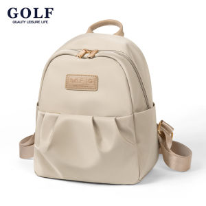 GOLF QUALITY Womens Backpack Fashionable Versatile Casual School Bag Large Capacity Korean Style Travel Backpack Waterproof  Laptop Bag Leisure Backpack Apricot Pink Black Start of School Season
