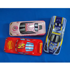Disney Pixar Cars Pencil Case Children Tationery Box Large Capacity McQueen Car Three-dimensional Pencil Box Kindergarten Gift