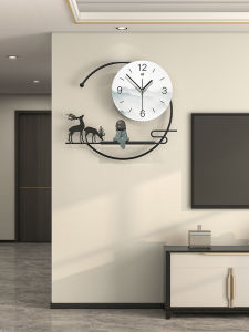 New 2025 Fashion Zen Decorative Wall Clock Creative Living Room Modern Chinese Style Clock High End Restaurant Clock Table