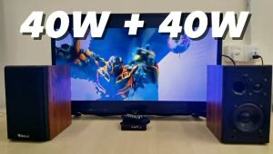 iSOLO N-S20T 40W + 40W HIFI BOOKSHELF SPEAKER 2.1 WIRELESS BLUETOOTH V5.0 HOME THEATER SPEAKER SUBWOOFER AUDIO SPEAKER