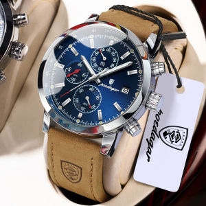 POEDAGAR | POEDAGAR Fashion Man Watch Date Waterproof Luminous Chronograph Men Wristwatch Leather Quartz Business Sport Mens Watches Reloj