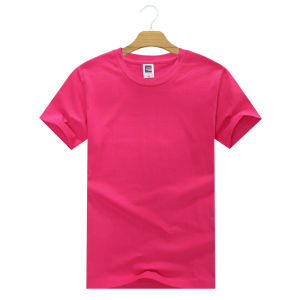 Candy Colored Pure Cotton Short Sleeve T-Shirt for Men Women Students Performance Clothing Brother Sister Outfit Summer Tops