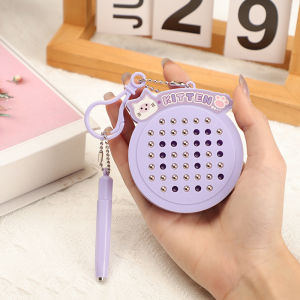 Cute Cartoon Steel Ball Drawing Board, Kawaii Doodle Toy for Kids Couple Bag Charm Pendant Fun Birthday Gift for Boys Girls