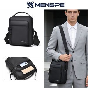 MENSPE Business Shoulder Bag Large Capacity Fashion Trend Shoulder Bag Cross-body Business Bag Handbag Lightweight Casual Bag Tablet Bag