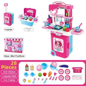 MLZH | Cute Pet Role Play Kitchen Toolset Backpack Toy