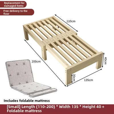 ZUOLEJIA | Eco-friendly Solid Wood Sofa Bed Retractable Pullout Bed