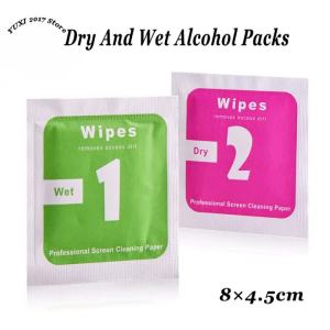 10-100pcs Camera Lens Phone LCD Screen Dust Removal Dry Wet Cleaning Wipes Papers Tempered Film Screen Cleaning Cloth