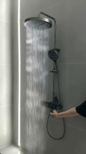 TISAS Space Aluminum Shower Set for Bathroom with Faucety–Full Copper Valve Core Stylish Modern Design & Heavy-Duty Construction【COD SUPPORT】