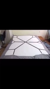 JMOCGT Bed Sheet Holders with Adjustable Straps and Triangle Clips For A Secure Fit / Spider Straps